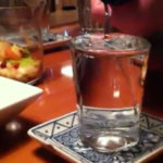 Saké drinking at Momo in Tokyo, Japan